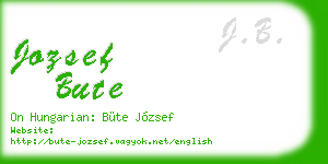 jozsef bute business card